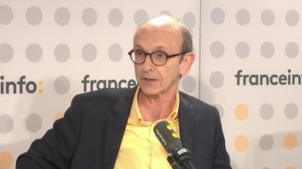 Daniel Halevy Goetschel, conseiller à l’ambassade d'Israël en France, le 26 mars 2024 sur franceinfo. (FRANCEINFO / RADIO FRANCE)