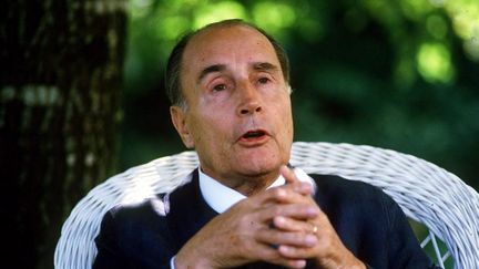 Le président de la république François Mitterrand à Latche (Landes) en août 1987. (MAXPPP)