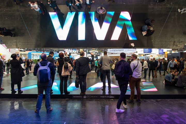 Le salon Viva Tech, dédié aux innovations technologiques et aux start-up, le 26 mai 2019 à Paris. (RICCARDO MILANI / HANS LUCAS)