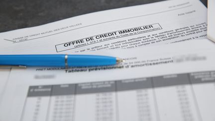 Une offre de pret immobilier. (JEAN-FRANCOIS FREY / MAXPPP)