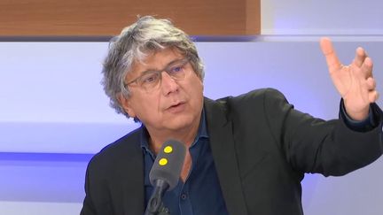 Eric Coquerel était l'invité du 18h50 de franceinfo mercredi 9 octobre. (Capture d'écran Radio France)