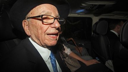 Rupert Murdoch, le PDG de News Corporation,&nbsp;le 26 avril 2012 &agrave; Londres (Royaume-Uni).&nbsp; (JUSTIN TALLIS / AFP)