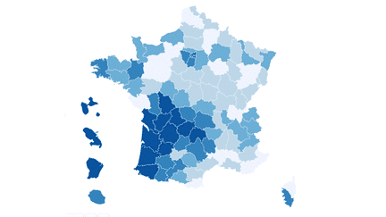 Primaire à droite : les départements où Juppé a enregistré ses meilleurs scores (NICOLAS ENAULT / CARTO)