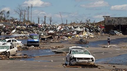 Après la tornade qui a frappé la ville de Tuscaloosa (Alabama)... (Jessica McGowan - Getty Images - AFP)