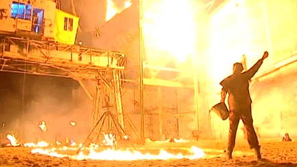 La compagnie hollandaise Doedel et ses jeux de flammes.
 (France 3 Bourgogne)