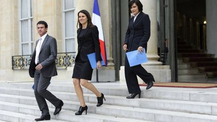 Manuel Valls, Aurélie Filipetti et Marie-Arlette Carlotti (AFP / BERTRAND GUAY)