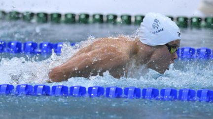 Le nageur Ethan Dumesnil, le 29 juillet 2022. (CROSNIER JULIEN / KMSP via AFP)