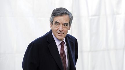 La parole de François Fillon, ici en Belgique le 15 décembre, se fait rare (THIERRY CHARLIER / AFP)