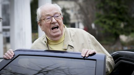 Jean-Marie Le Pen, le 13 décembre 2015 à Saint-Cloud (Hauts-de-Seine). (MAXPPP)