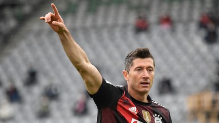 Robert Lewandowski (Bayern Munich) le 15 mai 2021. (THOMAS KIENZLE / POOL)