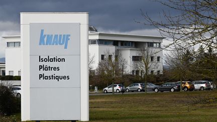 L'entreprise Knauf à&nbsp;Wolfgantzen, dans le Haut-Rhin, le 29 janvier 2021. (SEBASTIEN BOZON / AFP)