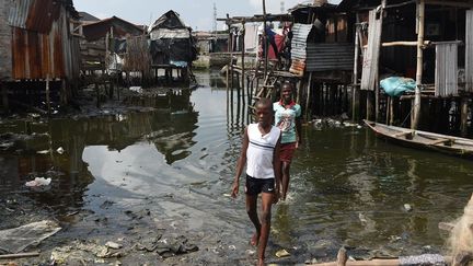 La communauté des pêcheurs d'Otodo Gbame est menacée par le développement de la ville de Lagos, au Nigeria. (Pius Utomi Ekpei/AFP)