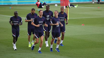 Un entrainement de l'équipe de France de football. Photo d'illustration. (LP/OLIVIER ARANDEL / MAXPPP)