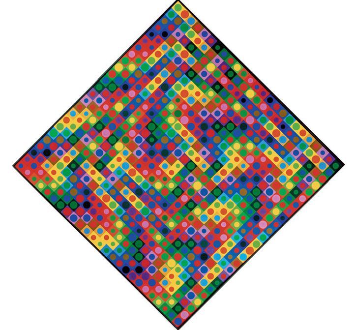 Victor Vasarely, "Majus", 1967-1968, Collection Lahumière, courtesy Galerie Lahumière (© Adagp, Paris, 2018)