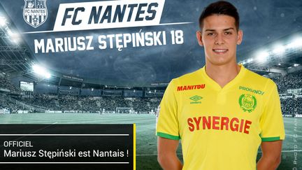 Mariusz Stepinski, nouvel attaquant du FC Nantes. 