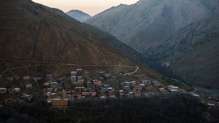 Une photo prise le 18 décembre 2018 montre le village de Imlil (Maroc), à 10 km&nbsp;duquel deux touristes scandinaves ont été asassinées. (FADEL SENNA / AFP)