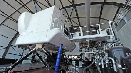 Un simulateur de vol à l'aéroport de Lyon Saint Exupéry. (MAXPPP)