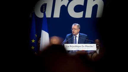 Richard Ferrand, en meeting le 23 mai 2017 à Aubervilliers (Seine-Saint-Denis) (CHAMUSSY/SIPA)