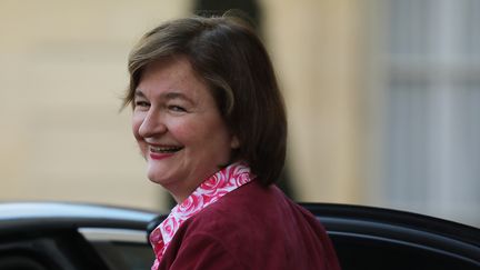 Nathalie Loiseau,&nbsp;tête de liste La République en marche, aux élections européennes, ici le 18 mars 2019. (LUDOVIC MARIN / AFP)