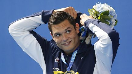 &nbsp; (Florent Manaudou décroche sa troisième médaille d'or aux Mondiaux de Kazan © MAXPPP)