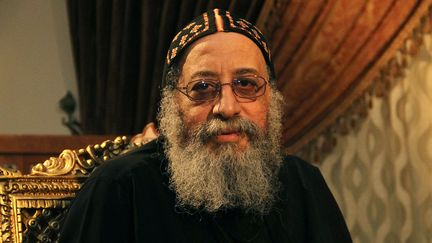 L'&eacute;v&ecirc;que Tawadros, d&eacute;sign&eacute; chef de l'Eglise copte d'Egypte le 4 novembre 2012,&nbsp;photographi&eacute; en octobre 2012. ( BORIS HORVAT / AFP)