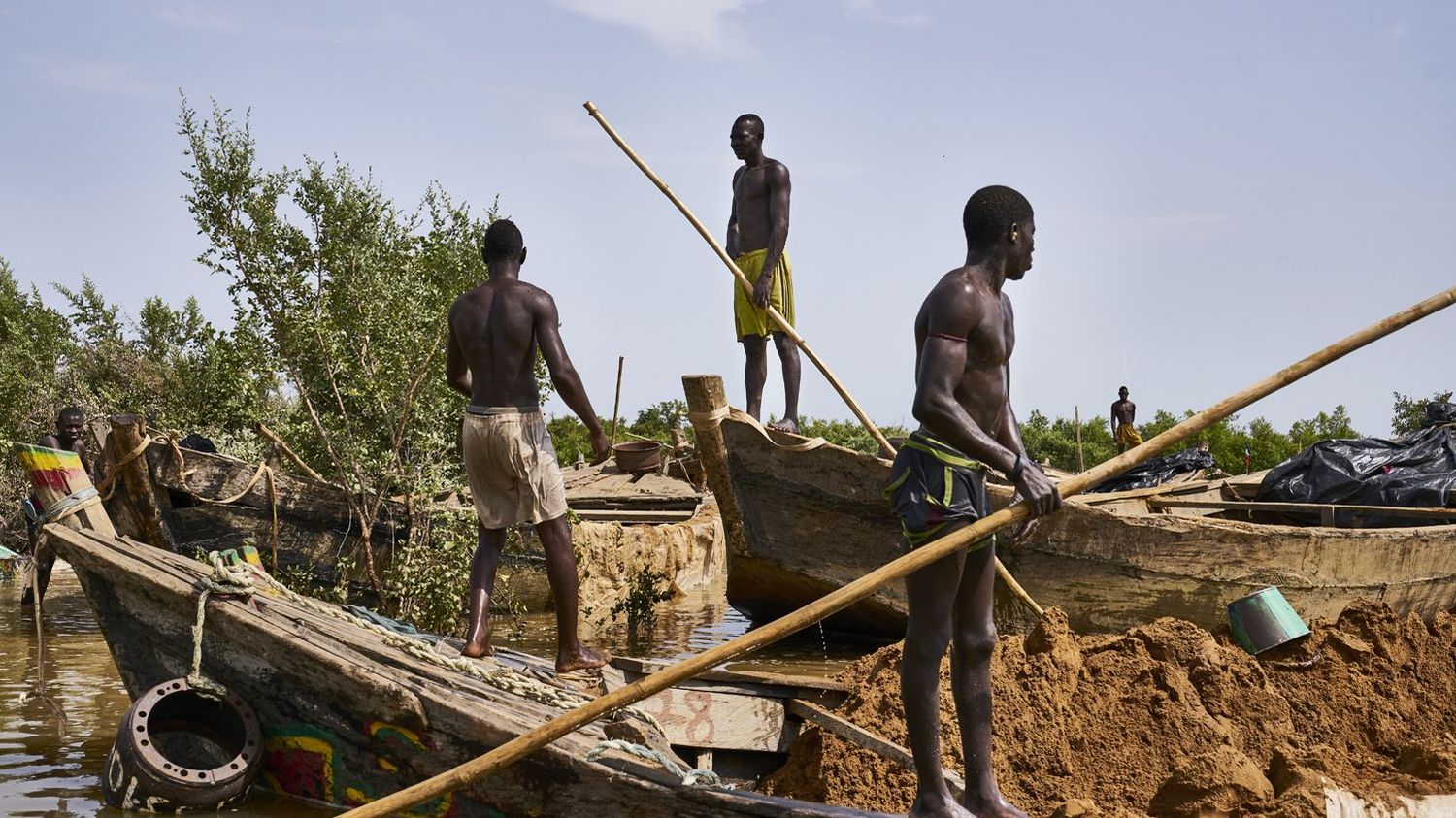 LA PHOTO. Mali: Le Sable Du Fleuve Niger Convoité Pour Construire à Bamako