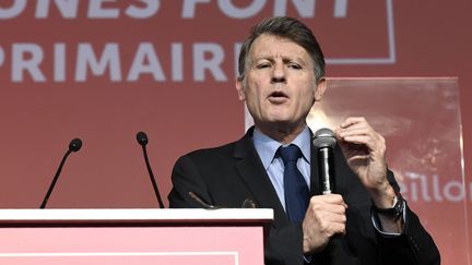 Vincent Peillon, candidat à la primaire de la gauche, le 14 janvier 2017 à Paris. (BERTRAND GUAY / AFP)