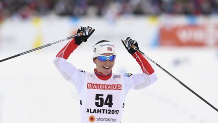 La Norvégienne Marit Bjoergen victorieuse  (JONATHAN NACKSTRAND / AFP)