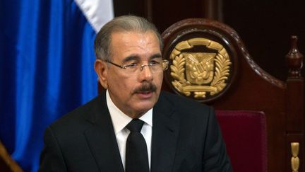 Le président Danilo Medina, lors d'un discours à l'assemblée nationale, le 27 février 2016. (AFP/Anadolu Agency)