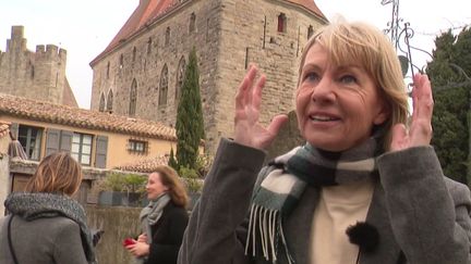 Kate Mosse à Carcassonne (F. Guibal / France 3 Languedoc-Roussillon)