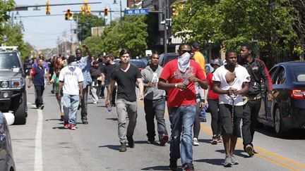 &nbsp; (A Cleveland, dans l'Ohio, des centaines de manifestants ont défilé dans les rues samedi après l'annonce de l'acquittement du policier © MaxPPP)