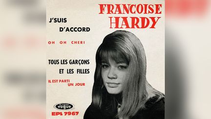 Le premier 45 tours de Françoise Hardy, le début de ses combats contre les vieilles habitudes du show business (DR)