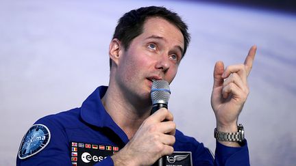 L'astronaute français Thomas Pesquet à Cologne (Allemagne) le 6 juin 2017. (OLIVER BERG / PICTURE ALLIANCE / GETTY)