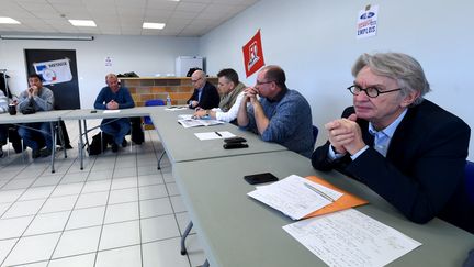 Le secrétaire général de FO à Blanquefort (Gironde), le 16 mars 2018. (MEHDI FEDOUACH / AFP)