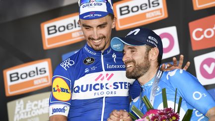 Julian Alaphilippe et Alejandro Valverde (YORICK JANSENS / BELGA MAG)