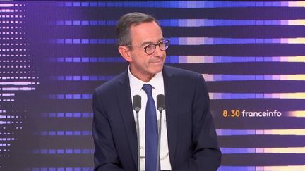 Bruno Retailleau invité du 8.30 franceinfo du jeudi 5 octobre 2023 (FRANCEINFO / RADIOFRANCE)