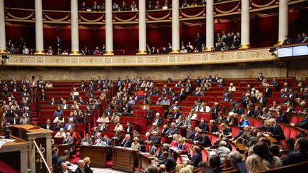 The hemicycle of the National Assembly during a question session to the government, October 2, 2024. (LP/OLIVIER ARANDEL / MAXPPP)