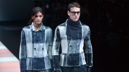 Giorgio Armani pap ah 2015-16, à Milan en janvier 2015
 (TIZIANA FABI / AFP)