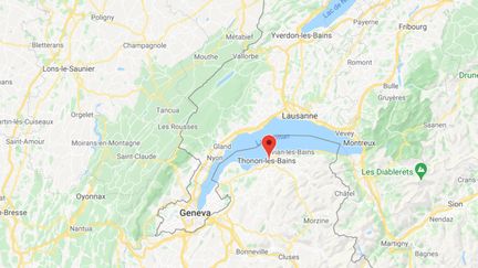 Thonon-les-Bains (Haute-Savoie). (GOOGLE MAPS)