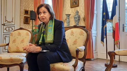 Françoise Tahéri, préfète des Landes, le 15 décembre 2023. (FANETTE HOURT / RADIO FRANCE)