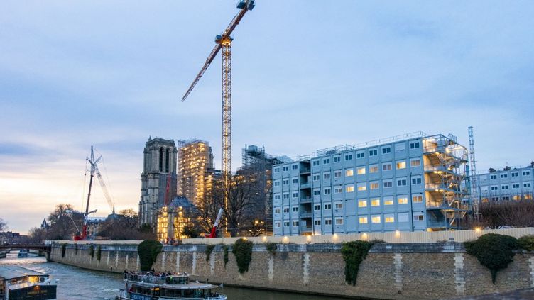 The reconstruction site of Notre-Dame de Paris, March 16, 2023. (Illustrative image) (GARDEL BERTRAND / HEMIS.FR / AFP)