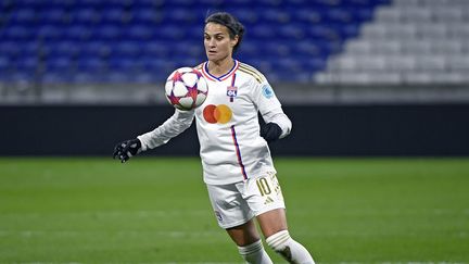 La Lyonnaise Dzsenifer Marozsan face à St. Pölten en Ligue des champions, le 22 novembre 2023. (MAXPPP)