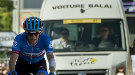 Andrew Talansky a passé la ligne juste devant la voiture-balai