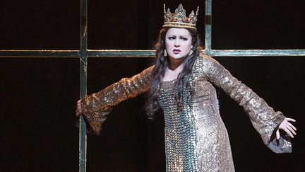 Anna Netrebko&nbsp;dans "Macbeth", Royal Opera House,&nbsp;Londres, le&nbsp;22&nbsp;mars&nbsp;2018 (Alastair Muir/Shutterst/SIPA)