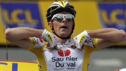 Riccardo Ricco sur le Tour de France 2008 (PATRICK HERTZOG / AFP)