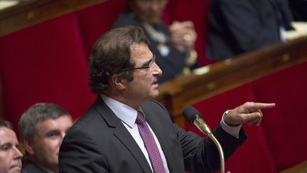 9 octobre 2013 le d&eacute;put&eacute; UMP&nbsp;Christian Jacob &agrave; l'Assembl&eacute;e nationale lors des questions au gouvernement (FRED DUFOUR / AFP)