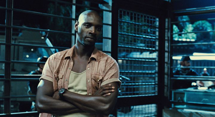 Omar Sy dans le film "Jurassic World", de Colin Trevorrow, sorti en France à l'été 2015. (UNIVERSAL PICTURES / ARCHIVES DU 7EME ART / AFP)