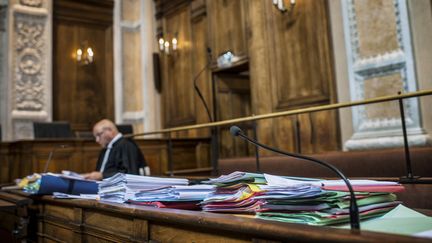 Salle d'audience du tribunal de Lyon, le 15 septembre 2014 (JEFF PACHOUD / AFP)