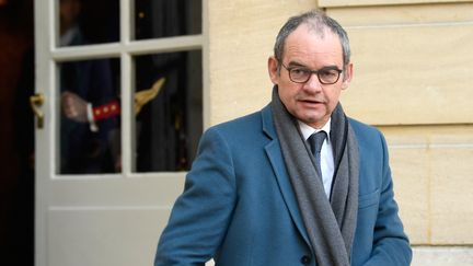 Patrick Jeantet, le président SNCF Réseau à l'Hôtel de Matignon à Paris, le 26 février 2018. (ERIC FEFERBERG / AFP)