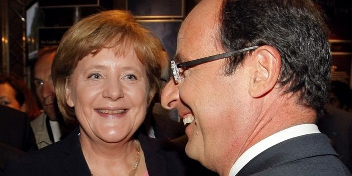 Rencontre Merkel Hollande en 2012. Quelle croissance pour l'Europe ? (MICHEL SPINGLER / POOL / AFP)